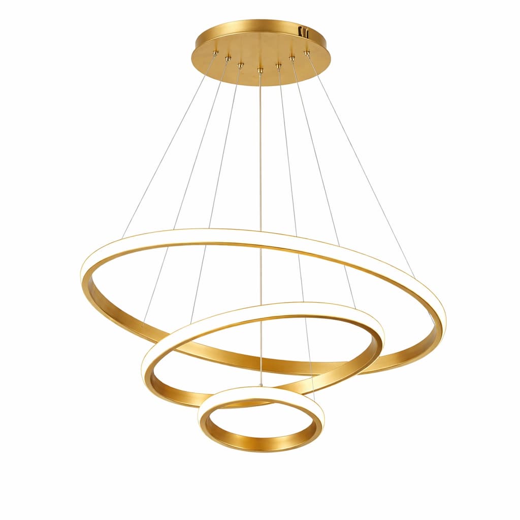 Lustre LED Anneaux Modernes 3 Cercles Dimmable 40W