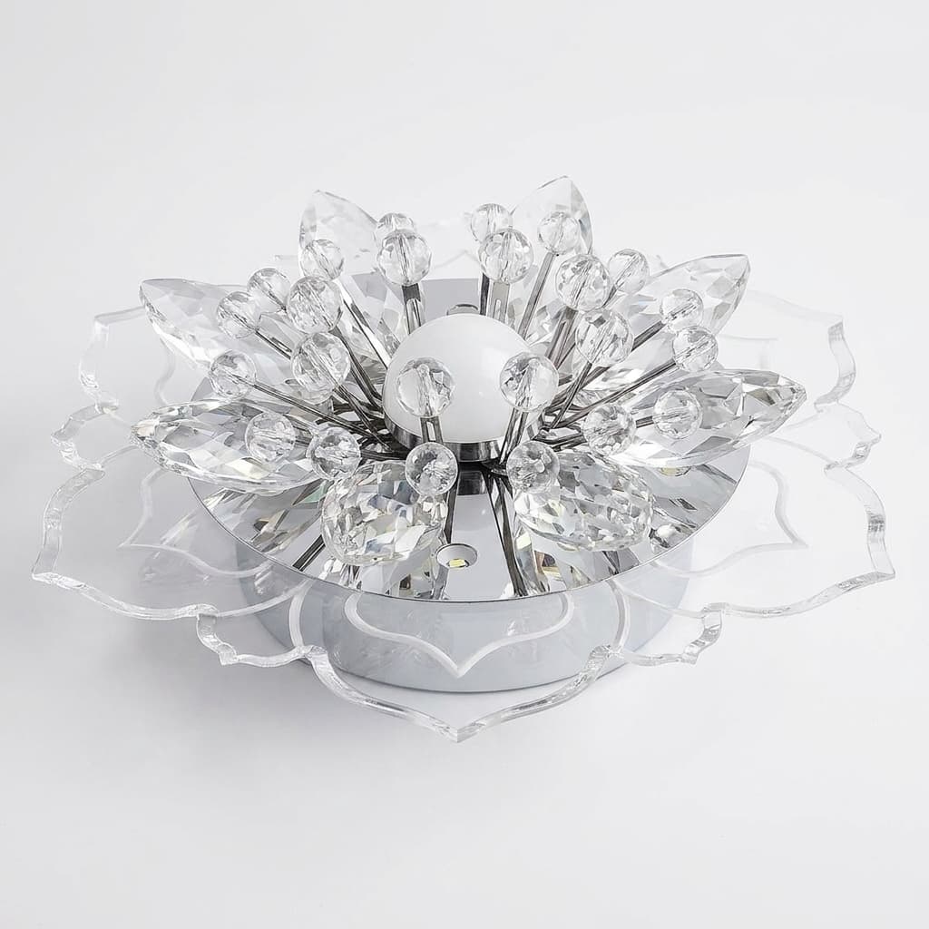 Plafonnier Cristal Fleur Moderne LED 20 cm