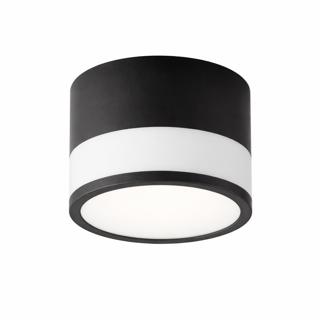 Plafonnier LED Carré Minimaliste Noir 10W