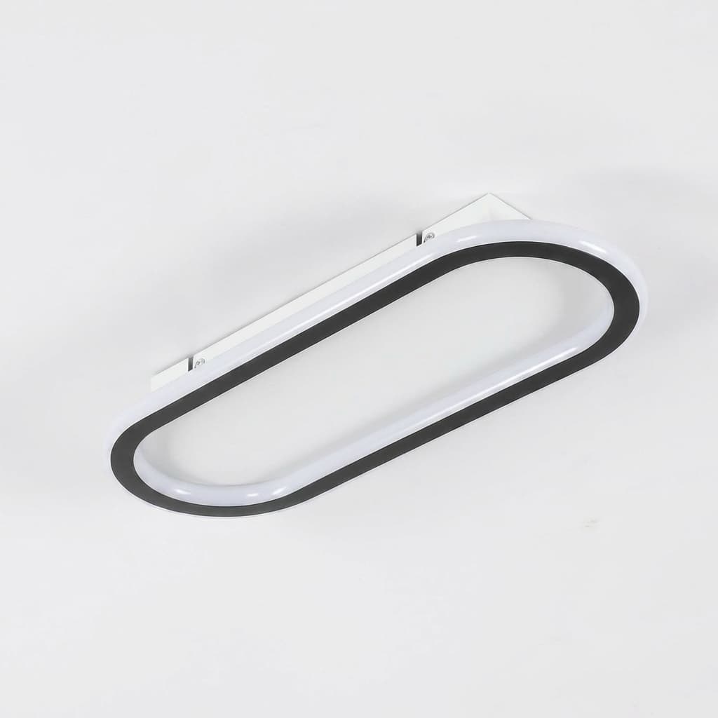 Plafonnier LED Moderne Noir 33W Ultra Plat