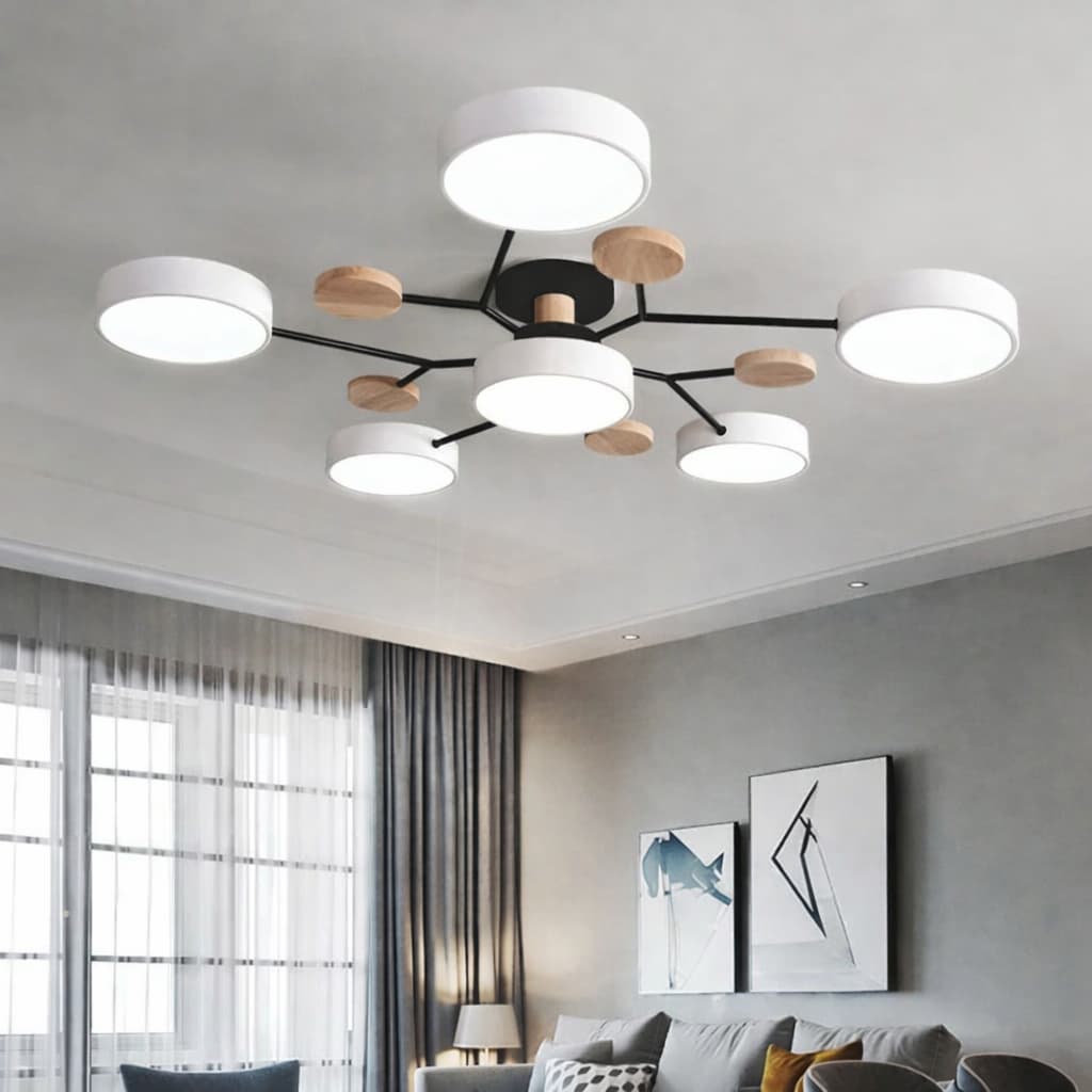 Plafonnier LED Rond Moderne 3 Couleurs