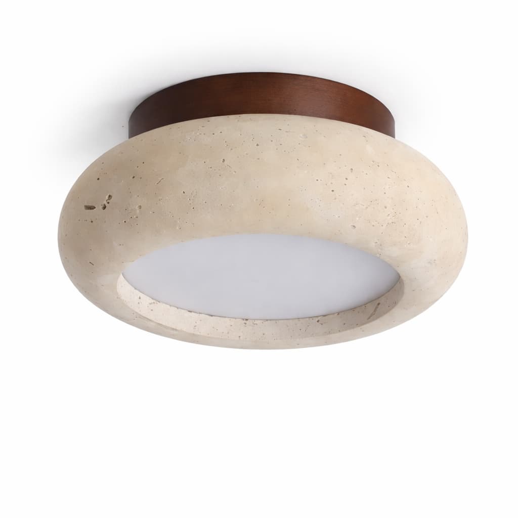 Plafonnier Travertin Jaune Bois Nordique LED