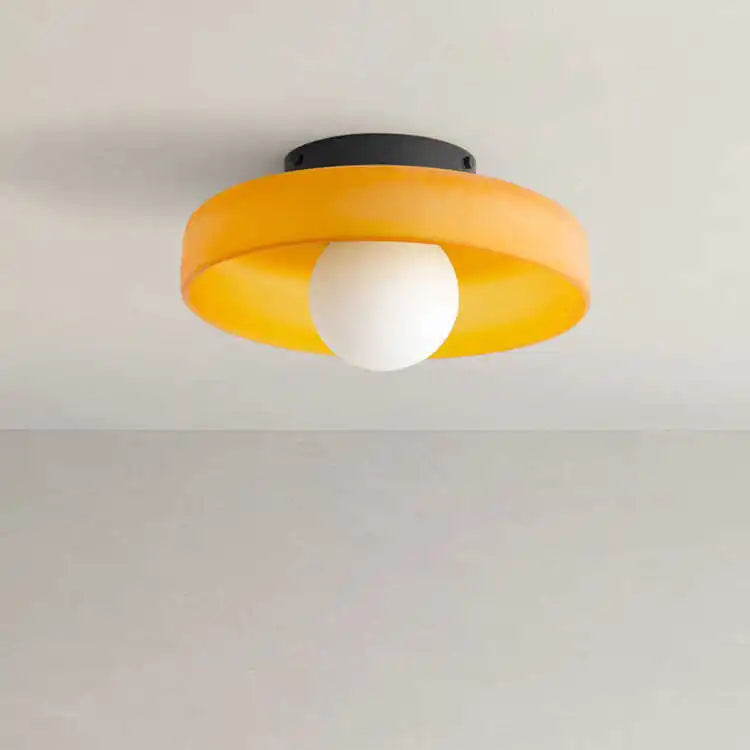Plafonnier Verre Coloré Vintage Moderne E27