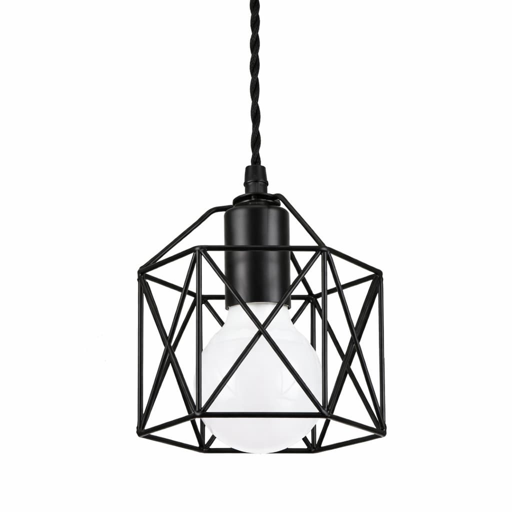 Suspension Cage Métal Minimaliste E27