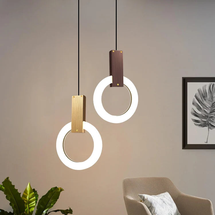 Suspension Circulaire Nordique Moderne LED E27