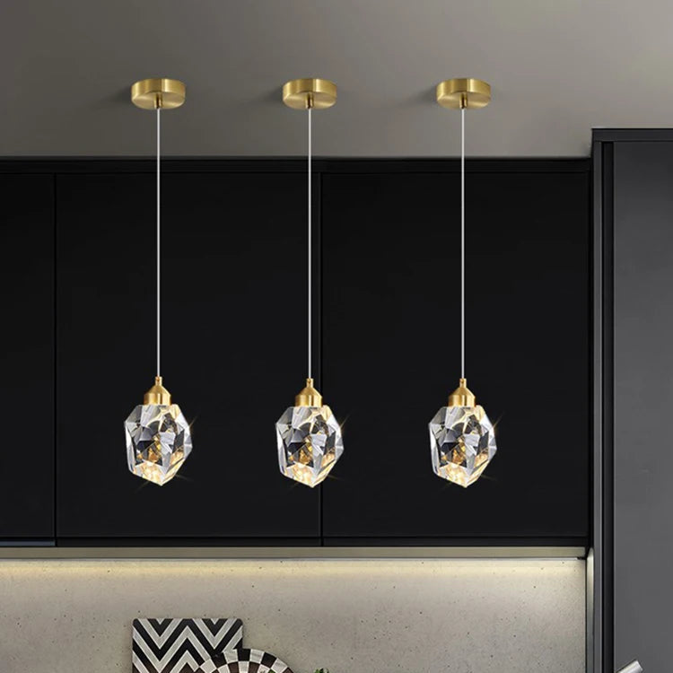 Suspension Cristal K9 Minimaliste Élégante LED