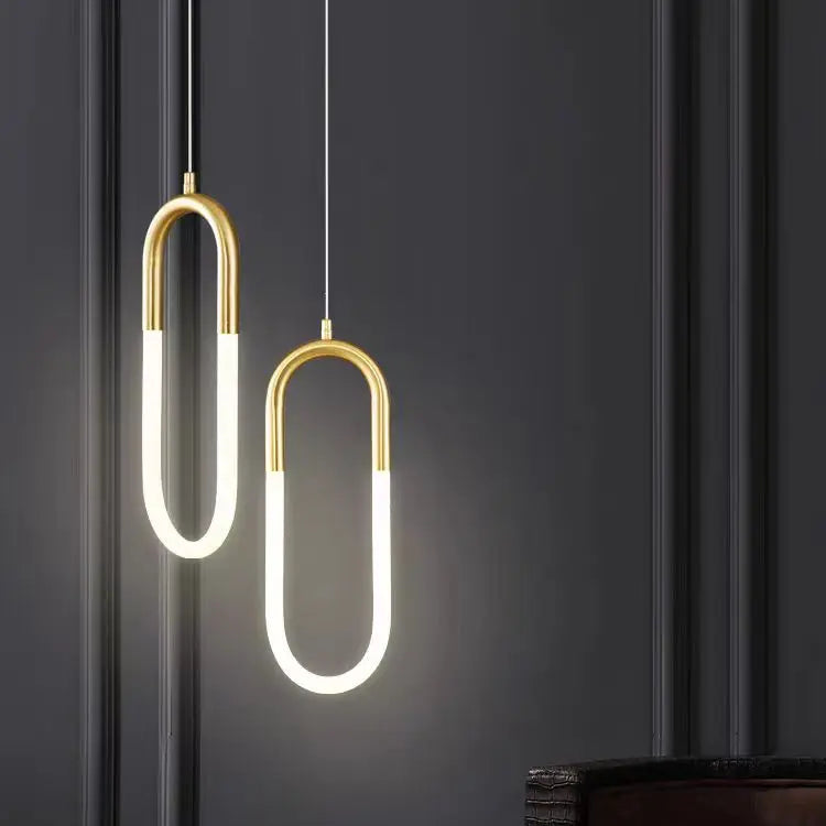 Suspension LED Design U Minimaliste Nordique