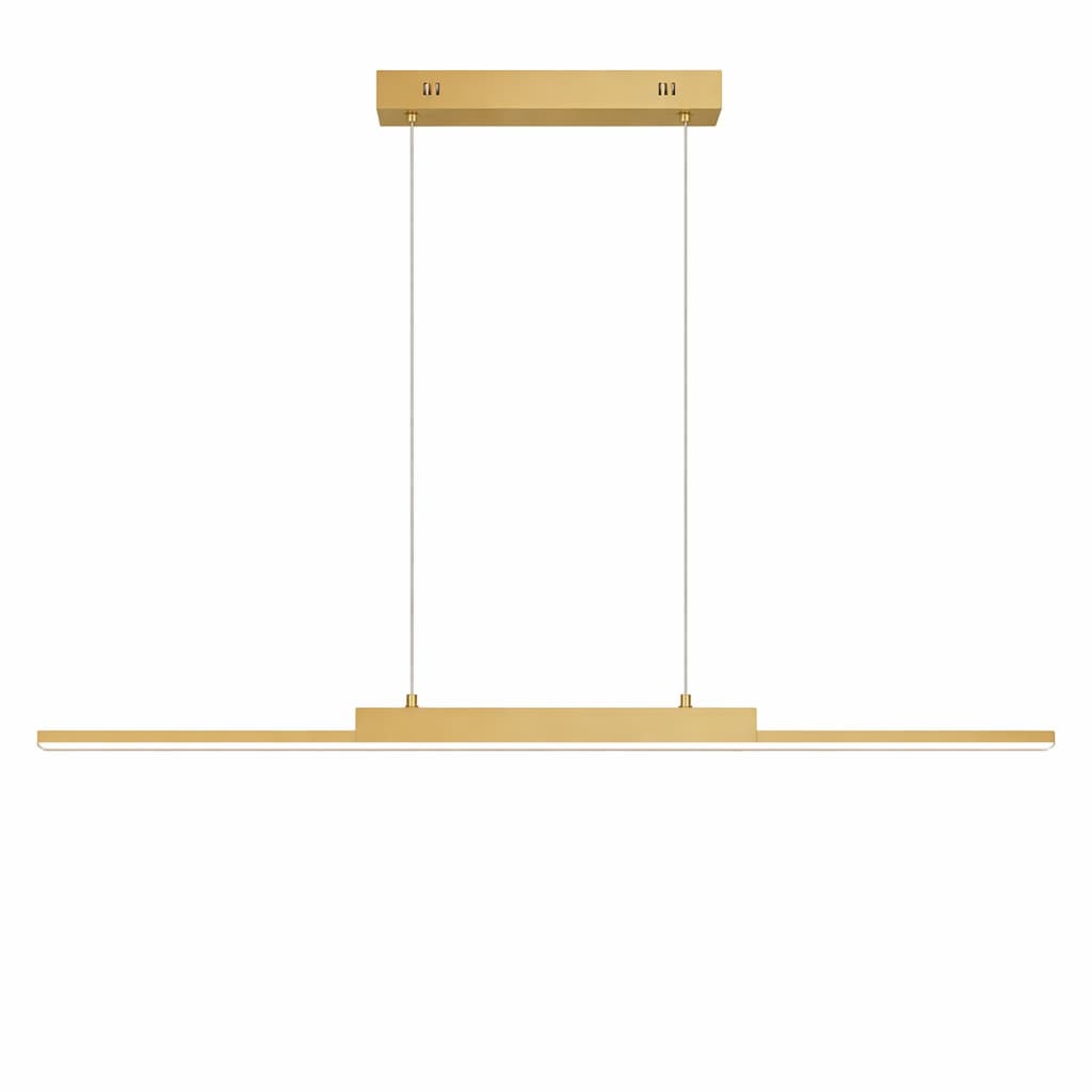 Suspension LED Linéaire Dorée Minimaliste Dimmable