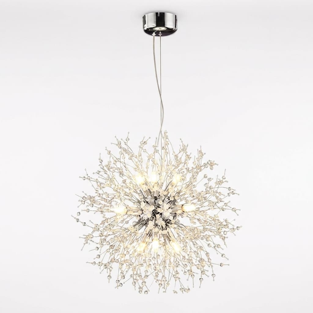 Suspension LED Cristal Pissenlit Effet Étoilé