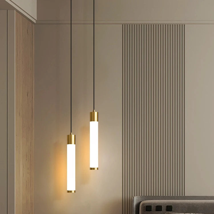 Suspension LED Tube Lumière Moderne Minimaliste
