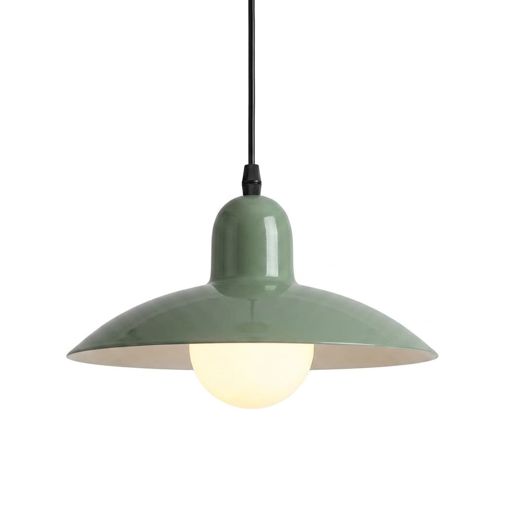 Suspension Métal Coloré Style Bauhaus Nordique E27