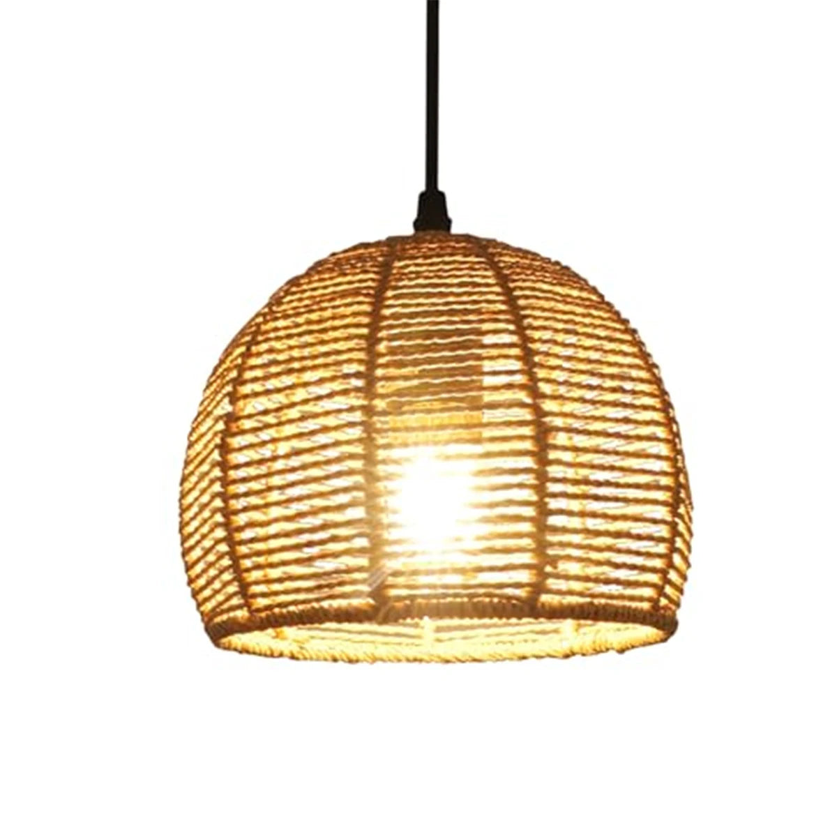 Suspension Rotin Vintage E27