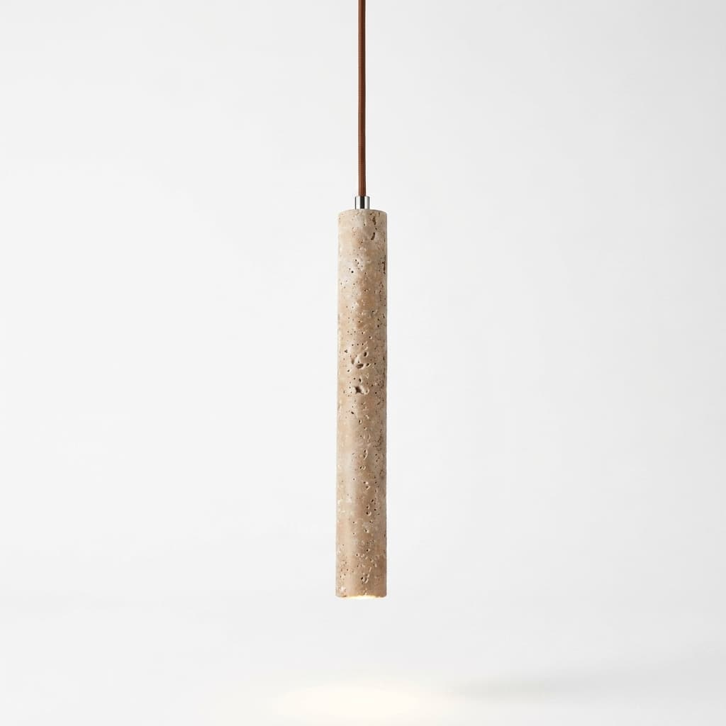 Suspension Tube Bois Et Pierre Japonaise G9