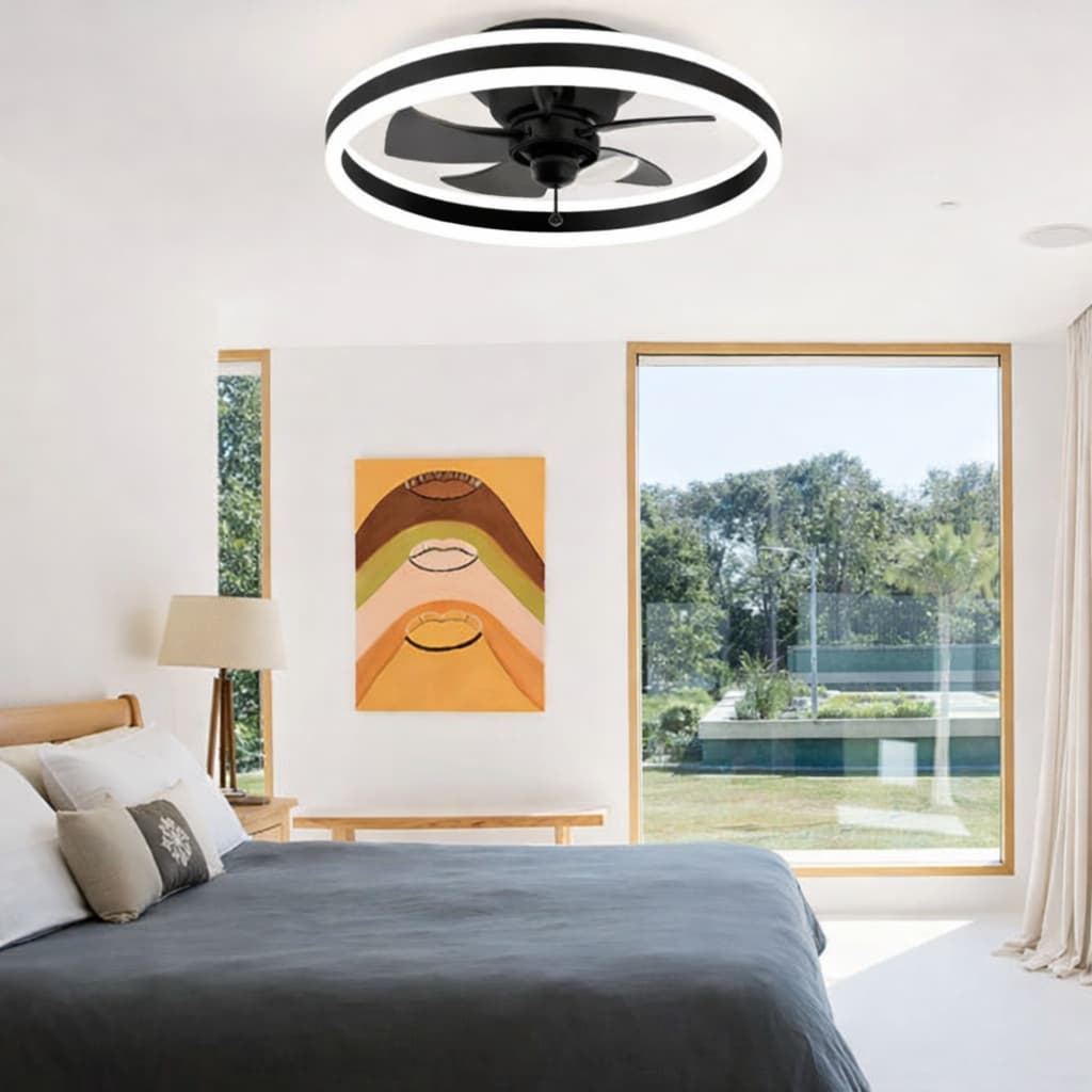 Ventilateur Plafonnier LED Dimmable 6 Vitesses